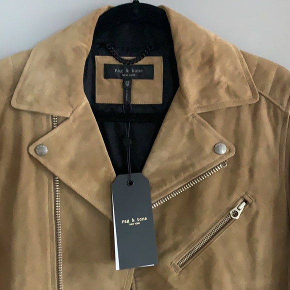 Rag & Bone Suede Moto Jacket - Picture 6 of 10